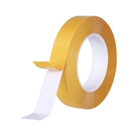 Kwtpsg Double Sided Woodworking Tape - 1 Inch x 88 FT Heavy Duty Adhesive Tape for Carpentry, Cabinet Installation, Trim Projects Residue-Free Bonding Tape (1 Pack)