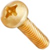 #8-32 x 3/8'' Solid Brass Machine Screws, Phillips Drive, Pan Head Screws, Pack of 100