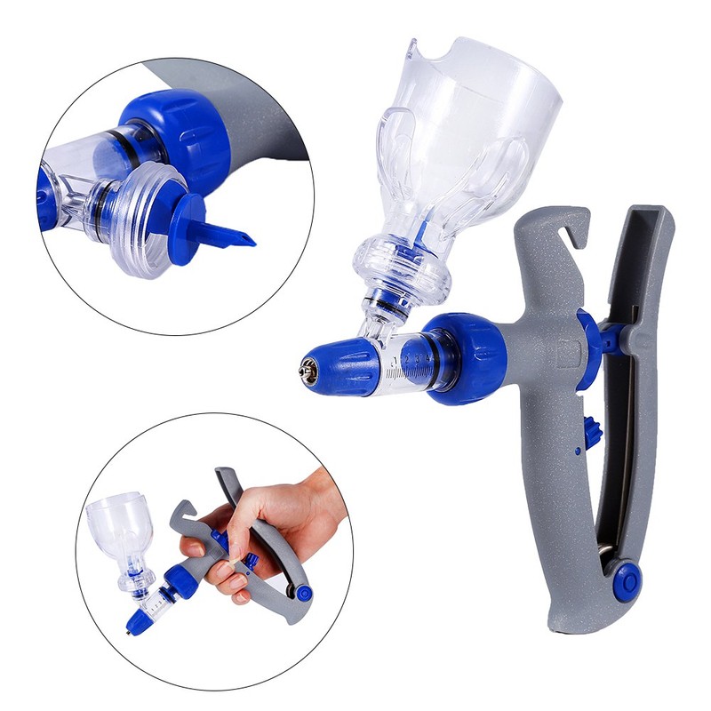 5ml Veterinary Injector Automatic Self Refill Syringe for Livestock Cattle