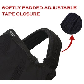 Cattle Livestock Fly Mask Fleece Padding Breathable Mesh Adjustable Fit for All Cattles (Black, Pink) (Black)