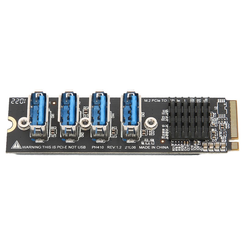 M.2 to PCIe Expansion Card PCIE 4 Ports Strong Anti