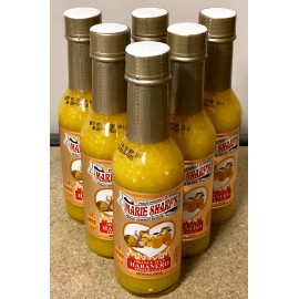 Marie Sharp's Orange Pulp Habanero Hot Sauce (5 oz) - 6 pack of Bottles