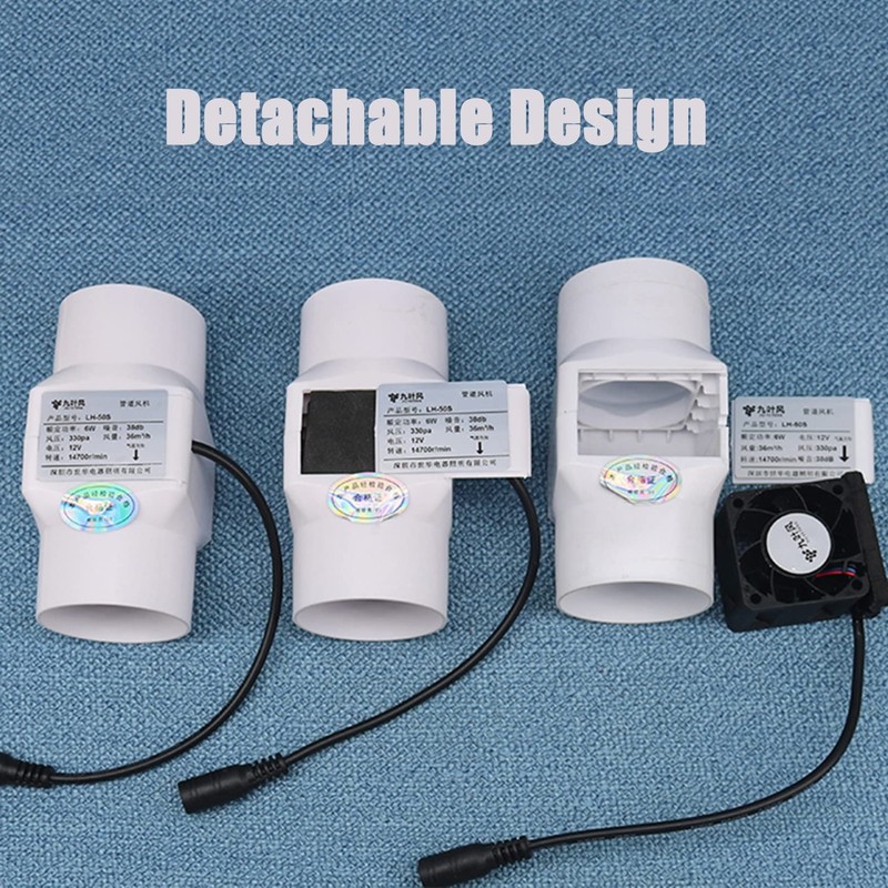 BiiKoon 2 Inch Inline Duct Fan with Variable Speed Controller