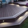 LEONLITE 12-Pack Black 5CCT 120V LED Step Lights, 150LM 5%-100%