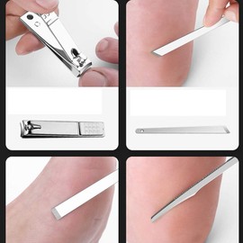 TWIREY Manicure Pedicure 16 Tools Set Nail Clippers Stainless Steel Professional Nail Scissors Grooming Kits, Nail Tools with Leather Case