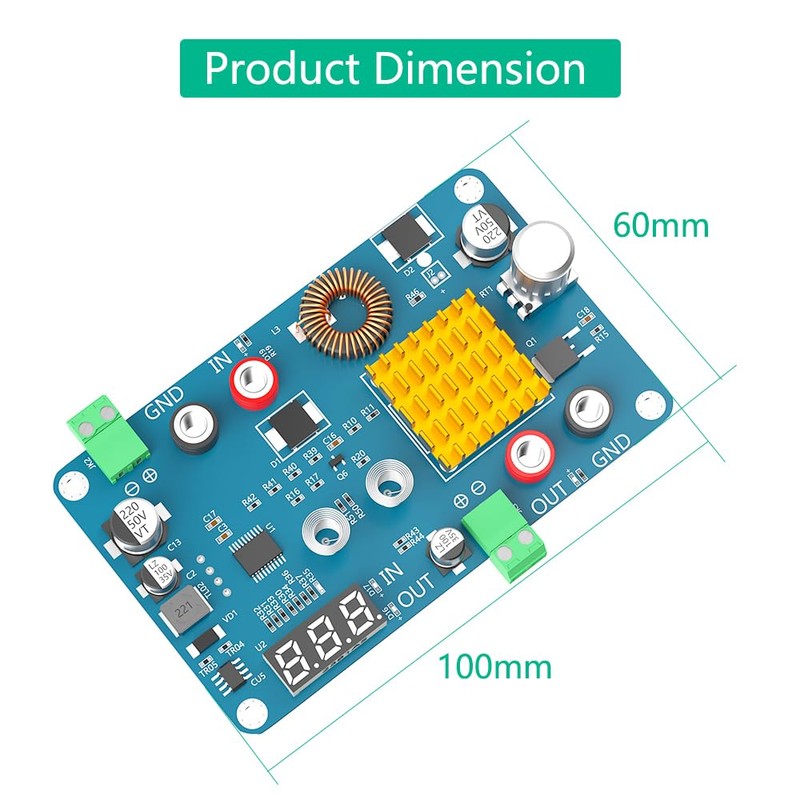 New Version Buck Converter, DC 5-32V to 5-45V 3A Adjustable