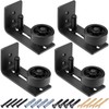 LEIFIDE 4 Pcs Sliding Barn Door Floor Guide Flush Design