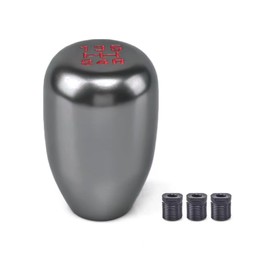 YANYULI Car Shift Knob, Aluminum Shift Knob, Replacement Parts, Accessories, Abrasion Resistant, Easy to Install, For Trucks, Light Tigers, Light Trucks, Cars, (Gray)