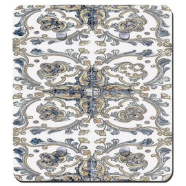 Elements of Space - Blank Outlet Cover - Blank Switch Plate Cover - 2 Gang Wallplate -French Fleur Design