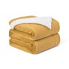 Walensee Sherpa Fleece Blanket (Twin Size 60”x80” Honey Gold) Plush