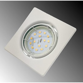 Trango® 6 LED Dimmable Square Recessed Downlight including 6X6 W LED Module Only 3 cm Depth TG6729-066SMD Weiß
