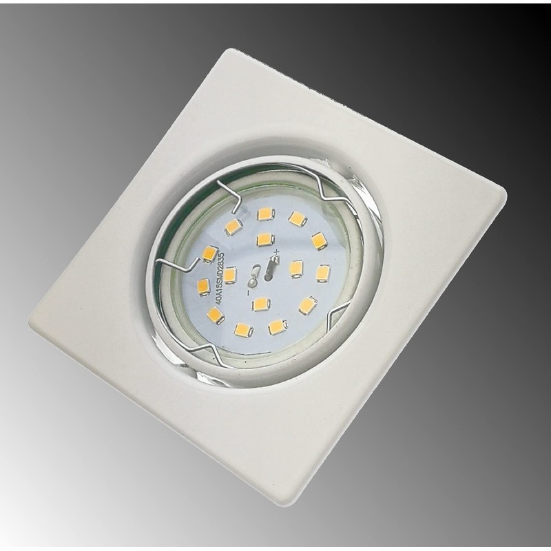 Trango® 6 LED Dimmable Square Recessed Downlight including 6X6 W