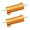 TiToeKi Resistor 50W 25 Ohm Aluminum Case Wirewound Screw Tap