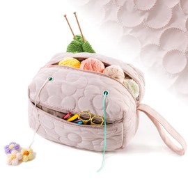 MYBAGZING Cute Crochet Bag Organizer - Yarn Storage Organizer - Yarn Bag for Crocheting - Yarn Storage - Yarn Holder for Crochet Accessories and Supplies, Crochet Hooks, Crochet Gifts