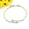 JEYFEL XOIA PREMIUM 14K Gold Plated Fashion Arrow Link Bracelet.