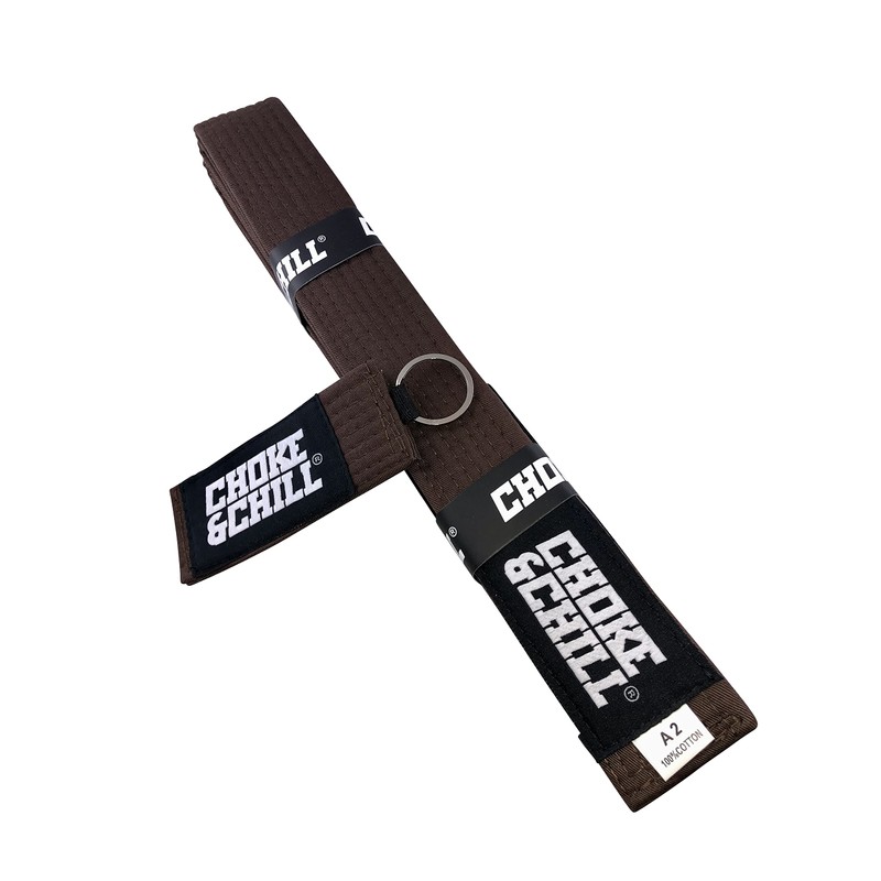 Choke&Chill BJJ Brazilian Jiu-Jitsu Belt (Brown, A1 (260 cm))
