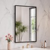 LOAAO Black Bathroom Mirror 24"X32" for Wall, Rectangle Bathroom Vanity