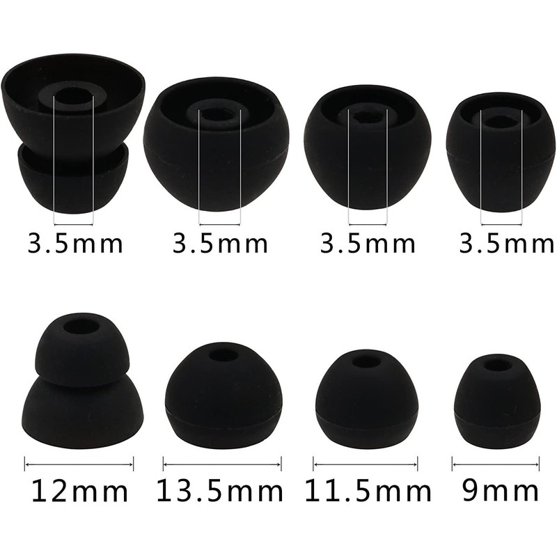 ALXCD Ear Tips Compatible with Beats Flex Earbuds, S/M/L/D 4