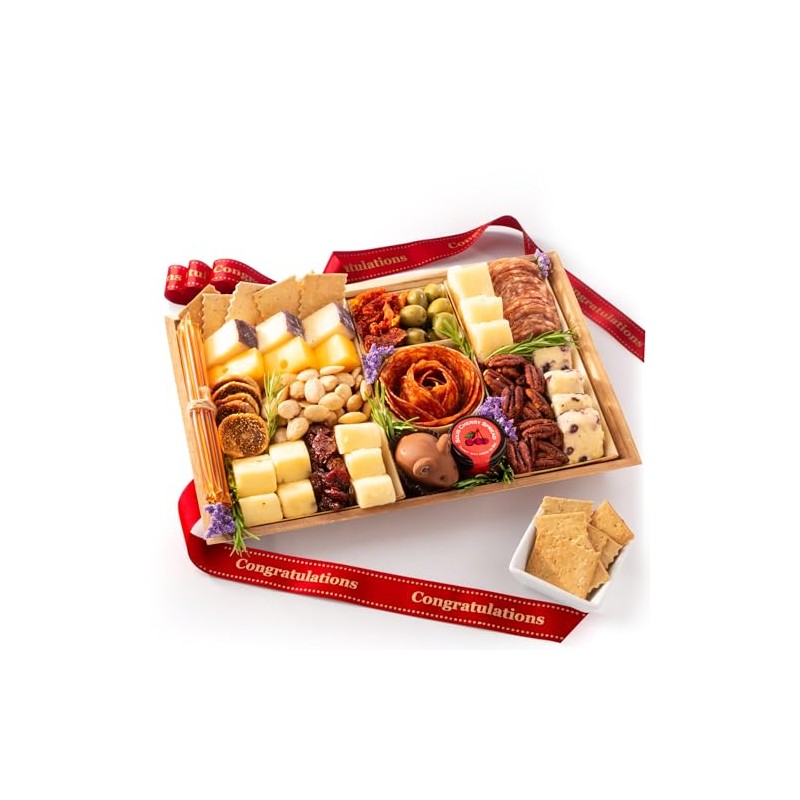 Nibble Charcuterie Congratulations Deluxe Board for 4-5, Ready to Serve