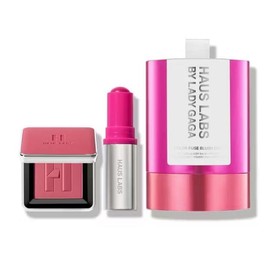 Haus Labs By Lady Gaga Color Fuse Blush Duo Full Size Glassy Balm + powder.