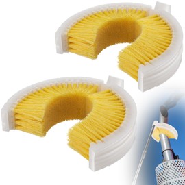 LemonRoad 2 Pcs 9'' Wash Brush for Exhaust Stack Pipes Suits 4''-6'' PVC Truck Cleaning Brush Compatible with Straight Handles/Inclined Rods for Truck Vehicle Exhaust Pipes Chimneys and Industrial