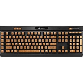 Skinit Decal Skin Compatible with K95 RGB Platinum Mechanical Gaming Keyboard - Skinit Originally Designed Natural Wood Design