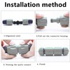 2PCS End Quick Connectors & 1PCS Double Male Hose Connectors