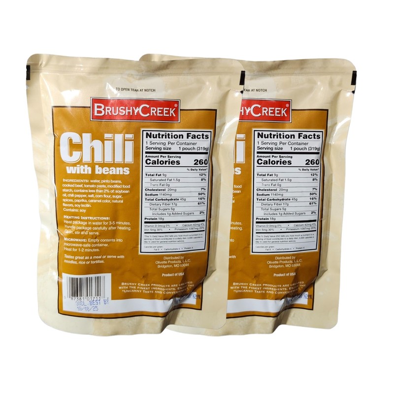 Brushy Creek Chili with Beans, 11.25 oz, Pack of 2