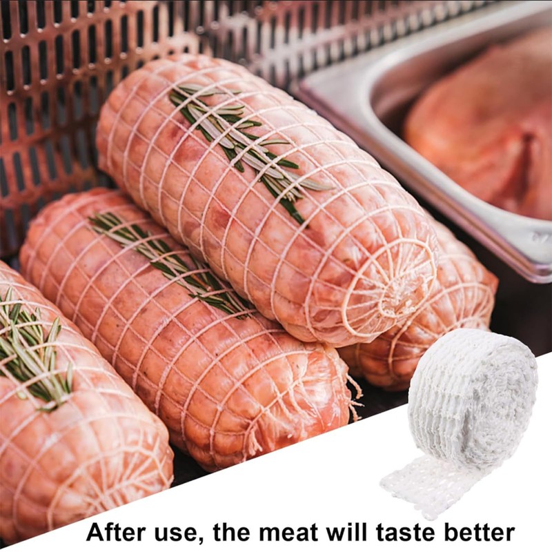 Belvanr Rolled Roast Net, 18 Holes, Meat Net for Rolled