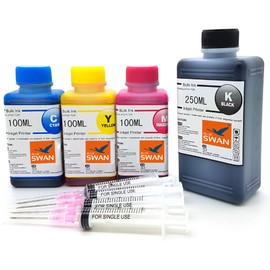 BLUE SWAN 550 ml refill ink suitable for HP 62, HP 62XL, compatible with HP OfficeJet 200, 250, 5740, 5742, HP Envy 5540, 5640, 7640, 5540, 7640, 5548 5646