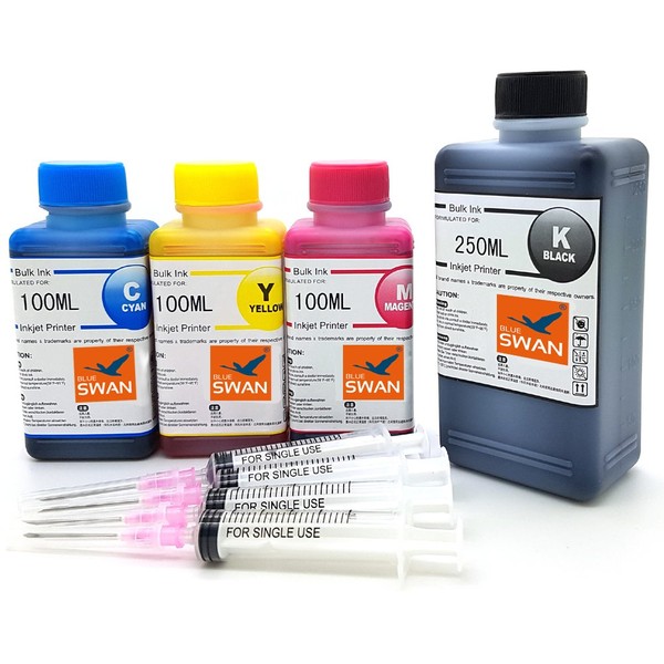 BLUE SWAN 550 ml refill ink suitable for HP 62,