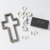 Unity Cross® Metallic Platinum & Pearl White; Unity Candle Unity