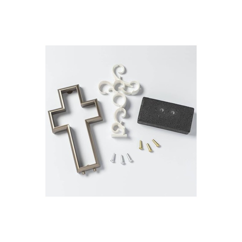 Unity Cross® Metallic Platinum & Pearl White; Unity Candle Unity