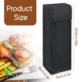 SynHHergyx Grill Utensil Storage Bag Waterproof BBQ Tool Storage Bags Barbecue Hardware Tool Oxford Cloth BBQ Utensil Holder Pouch Accessory Foldable for Camping Hiking