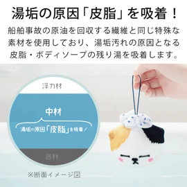&NE NES-290-290-290-290-290 Akapakun Bathtub Cleaning Bath Cleaning Oil Absorption Bath Tub Cleaning Water Saving Saving Goods Bathtub Remaining Hot Water Reuse Bath Supplies Hygiene Clean Eco Eco Goods Energy Saving Cute Cat Cat Neko Neko Cat NK