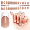 JODSONE Square Press on Nails – 150PCS Nude Matte Fake