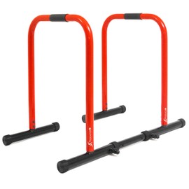 ProsourceFit Dip Stand Station, Heavy Duty Ultimate Body Press Bar with Safety Connector for Tricep Dips