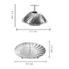 Stainless Steel Collapsible Steamer Basket - 9" Insert for Pots