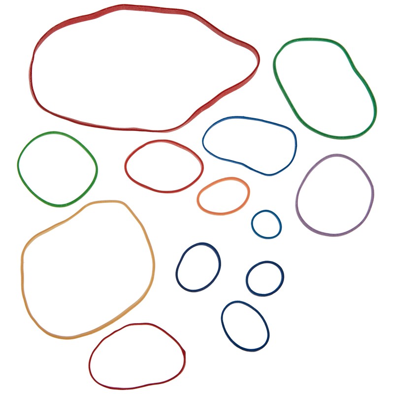Elastic Bands Appli Assorted Colours 100g Bag