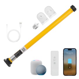 Matter Smart Blinds Motor Kit for 1.5" Shade Tube, Type C Rechargeable Roller Shade Motor, Work with Thread Low Power Consumption, Home Assistant, Alexa, HomeKit Motorized Blinds