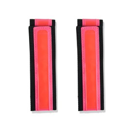 Vincita Reflective Bands - Highly Visible Safety Reflective Bands for Cycling, Walking, Running, and Hiking - Suitable with Molle Webbing On Backpack (Pair of 2) (Pink)