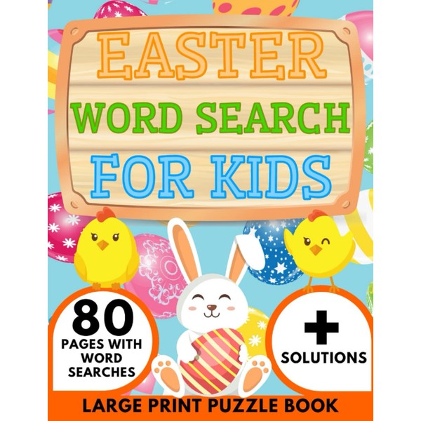 Easter Word Search for Kids: Large Print Puzzle Book: Words
