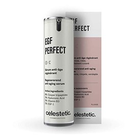 EGFperfect Anti-Ageing and Wrinkle Filler Serum with Hyaluronic Acid (3%), Vitamin B3, Copper Tripeptides and EGF (0.6ppm) - Ideal for Miceedlers - 30ml - Celestetic Cosmeceuticals