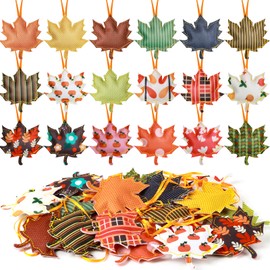 36 Pcs 3D Felt Maple Leaf Ornaments Thanksgiving Tree Decorations Fall Ornaments with Tree Felt Leaves Maple Fall Decorations for Home Autumn Decoration