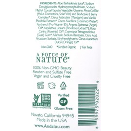 Andalou Naturals Shower Gel - Mandarin Vanilla Vitalizing - 8.5 fl oz