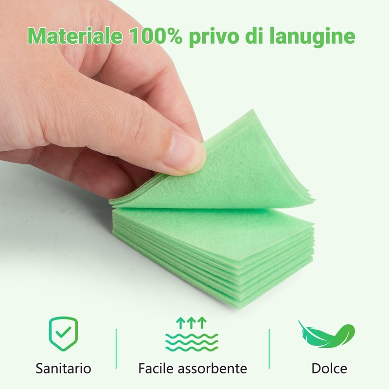 630 Pezzi Pad Unghie per Sgrassare, Dischetti Cotone Senza Pelucchi