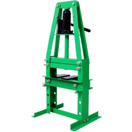 6-Ton Benchtop Hydraulic Shop Press, A-Frame Steel Construction, 33.5 inches Height, Green