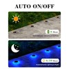 DetarZinLED 6 Packs Solar Driveway Lights Outdoor IP68 Waterproof, Blue