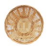 Lashuma Set of 5 Bamboo Baskets, Braided Decorative Basket, Round,