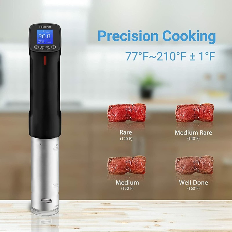 Inkbird WiFi Sous Vide Precision Cooker Circulator + BBQ Food